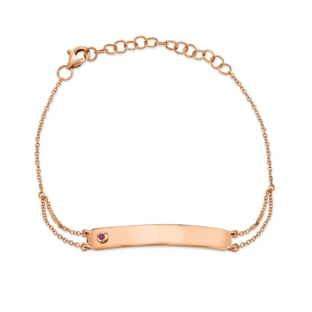 14K GOLD JESSICA ID BRACELET