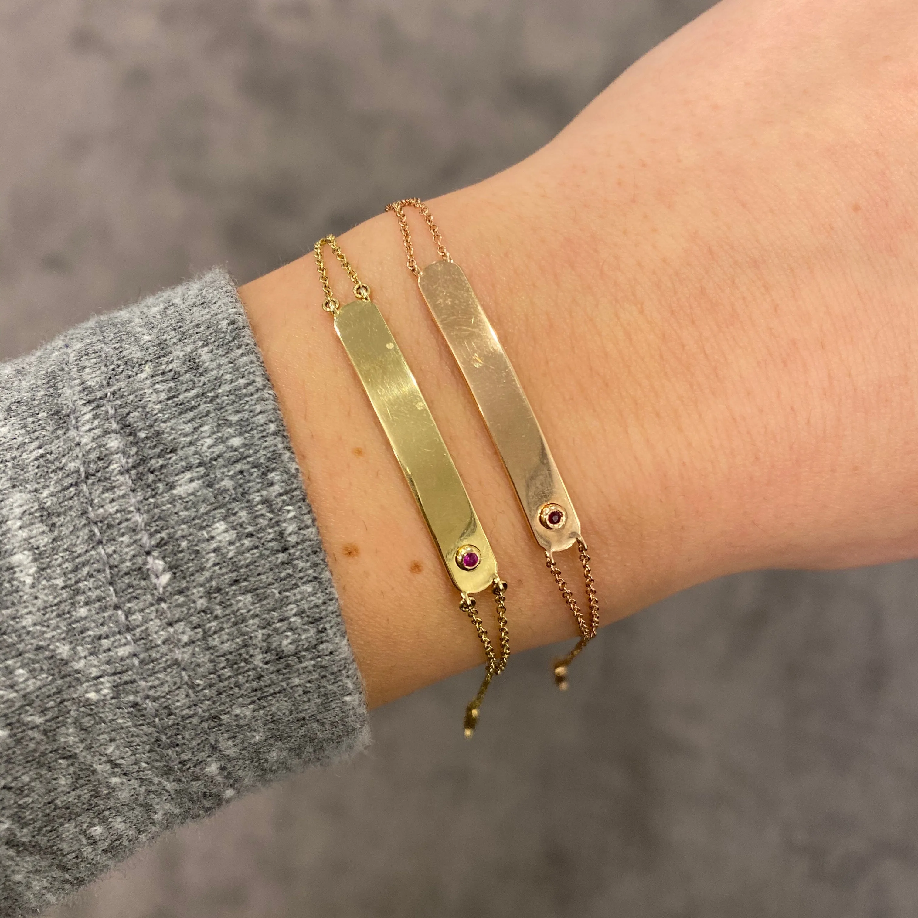 14K GOLD JESSICA ID BRACELET