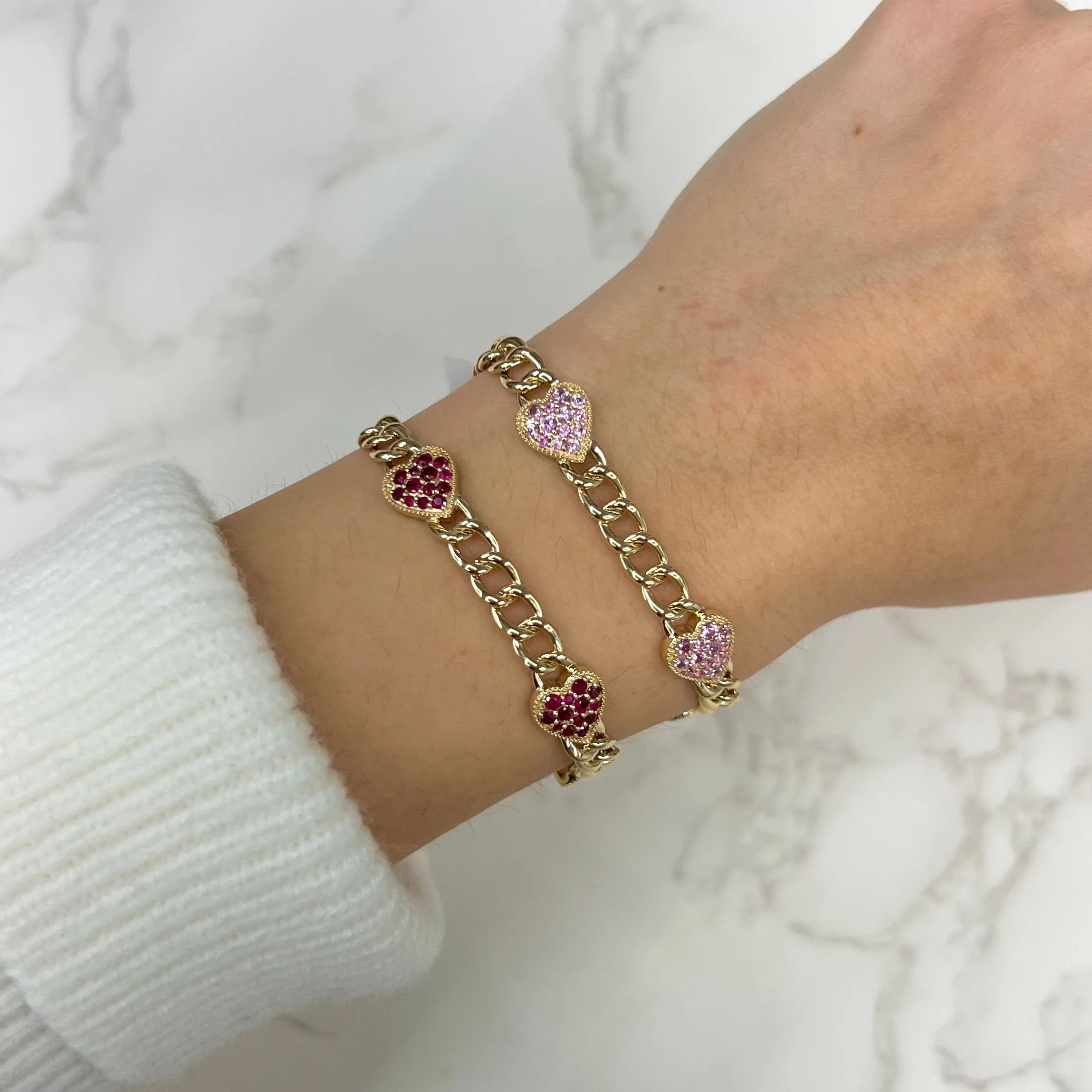 14K GOLD RUBY HARLOW BRACELET