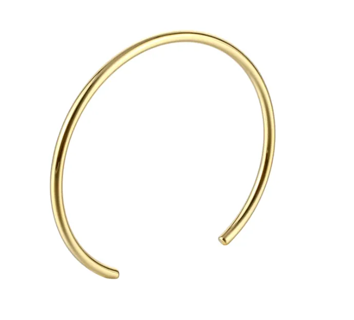 18K Gold-Filled Cuff Bangle Bracelet