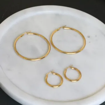 18K Gold-Filled Hoop Earrings