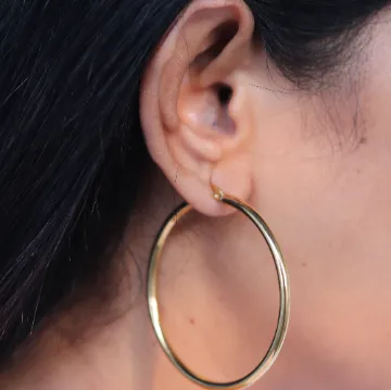 18K Gold-Filled Hoop Earrings