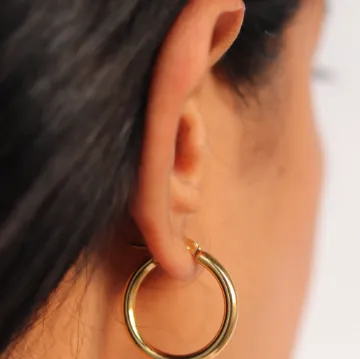 18K Gold-Filled Hoop Earrings