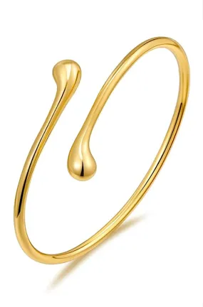 18k Gold Modern Bangle