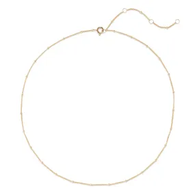 18K Gold Plated Beaded Chain