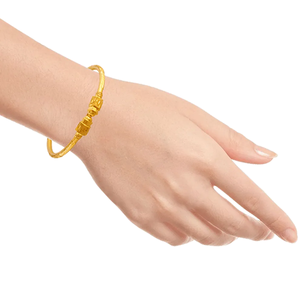 22KT Yellow Gold Loha Bangle For Women