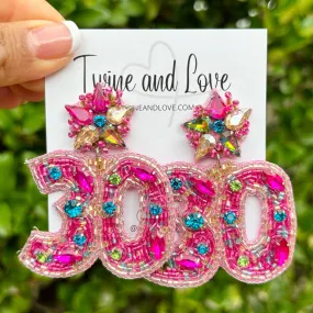 30th Birthday Beaded Earrings