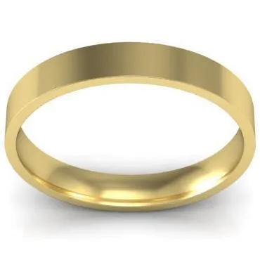 3mm Flat Wedding Ring in 14k