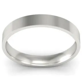 3mm Flat Wedding Ring in 14k