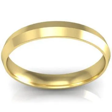 3mm Knife Edge Wedding Band in 14k