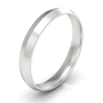 3mm Knife Edge Wedding Band in 14k