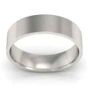 5mm Flat Wedding Ring in 14k