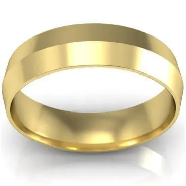 5mm Knife Edge Wedding Ring in 14kt Gold