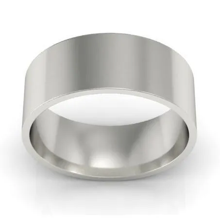 7mm Flat Wedding Ring in 14k