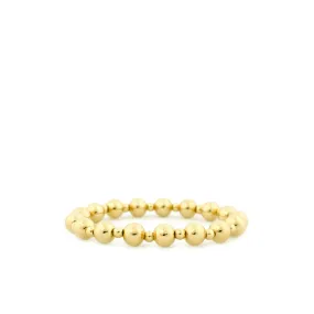 8mm multi sized brass ball bracelet