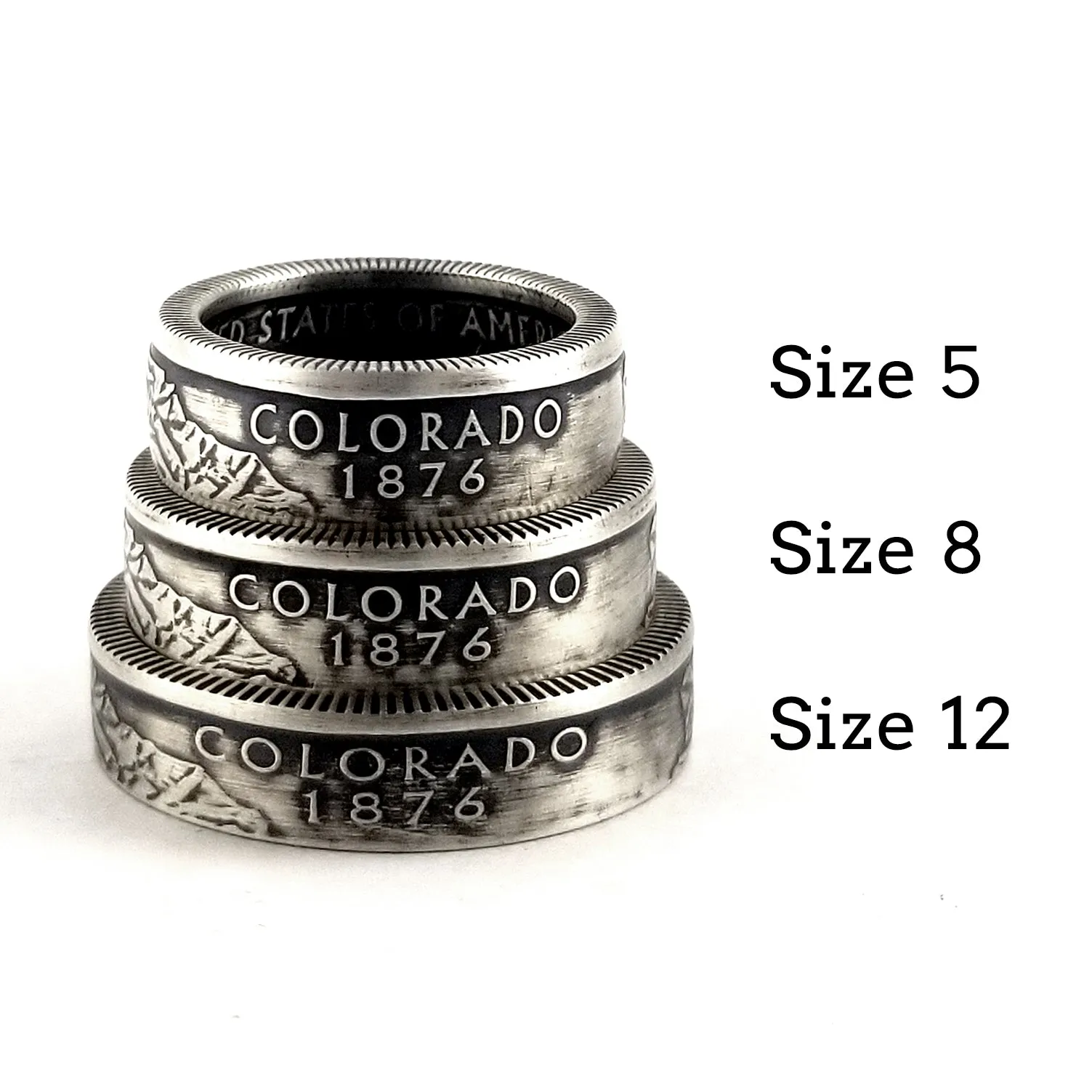 90% Silver Nebraska Quarter Ring