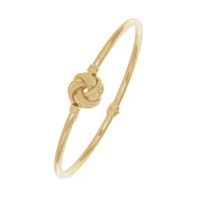 9ct Yellow Gold Love Knot Bangle