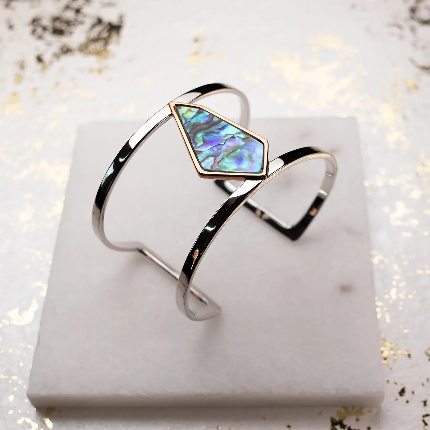 Abalone Pinnacle Statement Cuff