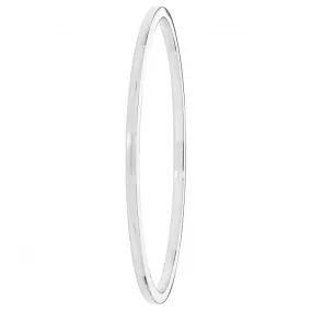 Acotis Silver Bangle Oval Plain G4326