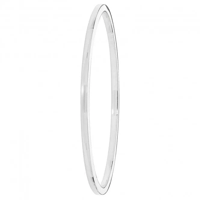 Acotis Silver Bangle Oval Plain G4326