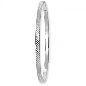 Acotis Silver Bangle Round Dia Cut G4121