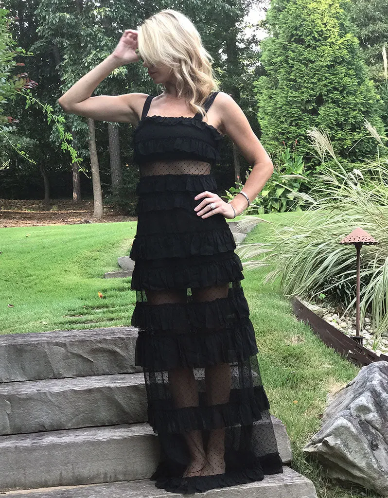 Alexis Coral Dress in Black