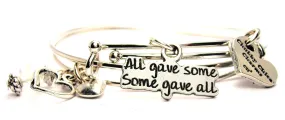 All Gave Some And Some Gave All Expandable Bangle Bracelet Set