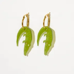 Alligator Hoop earrings