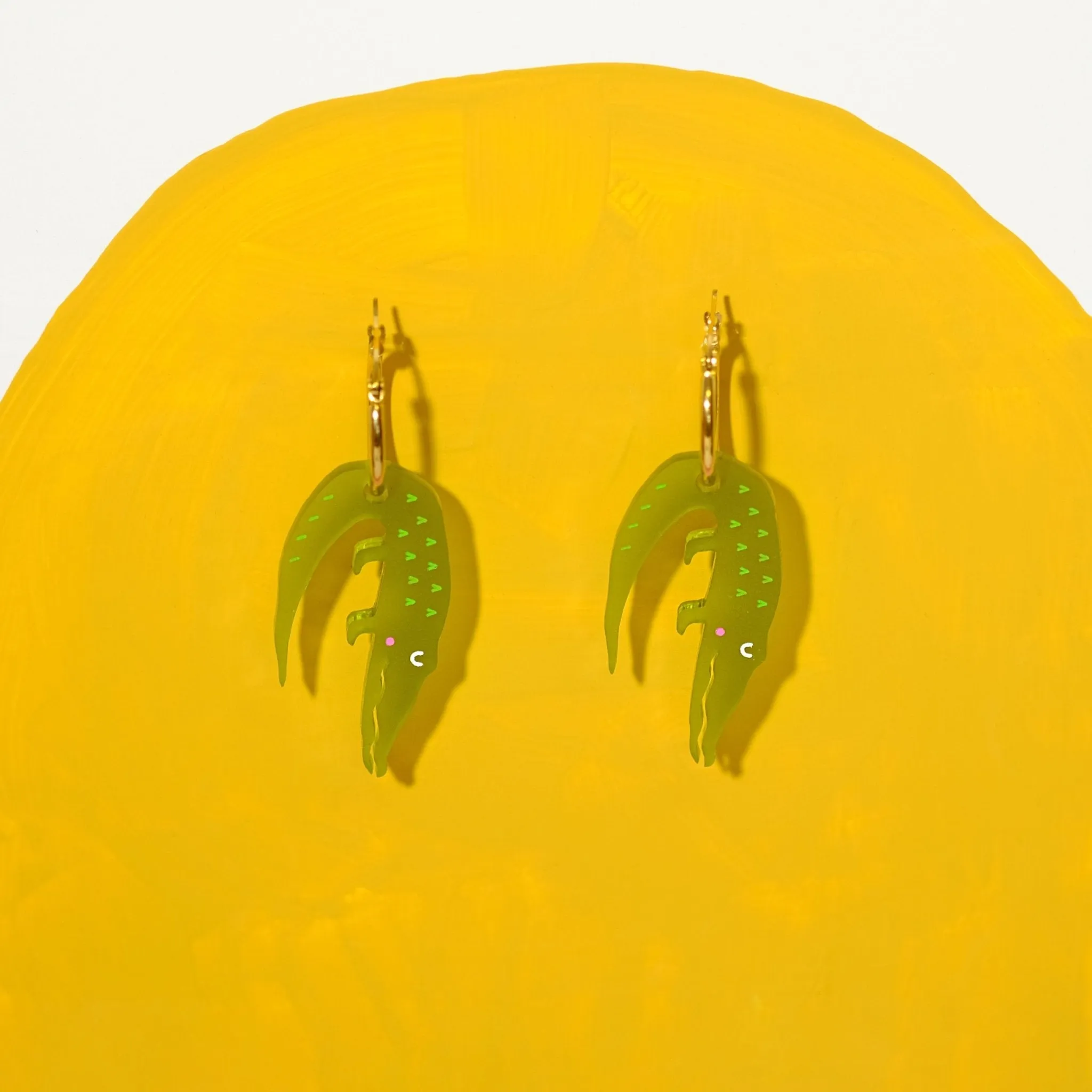 Alligator Hoop earrings