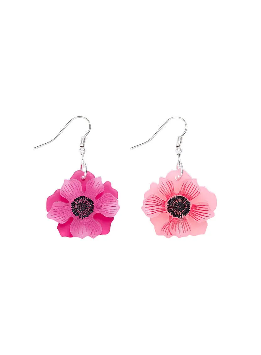 Anemone Flower Earrings