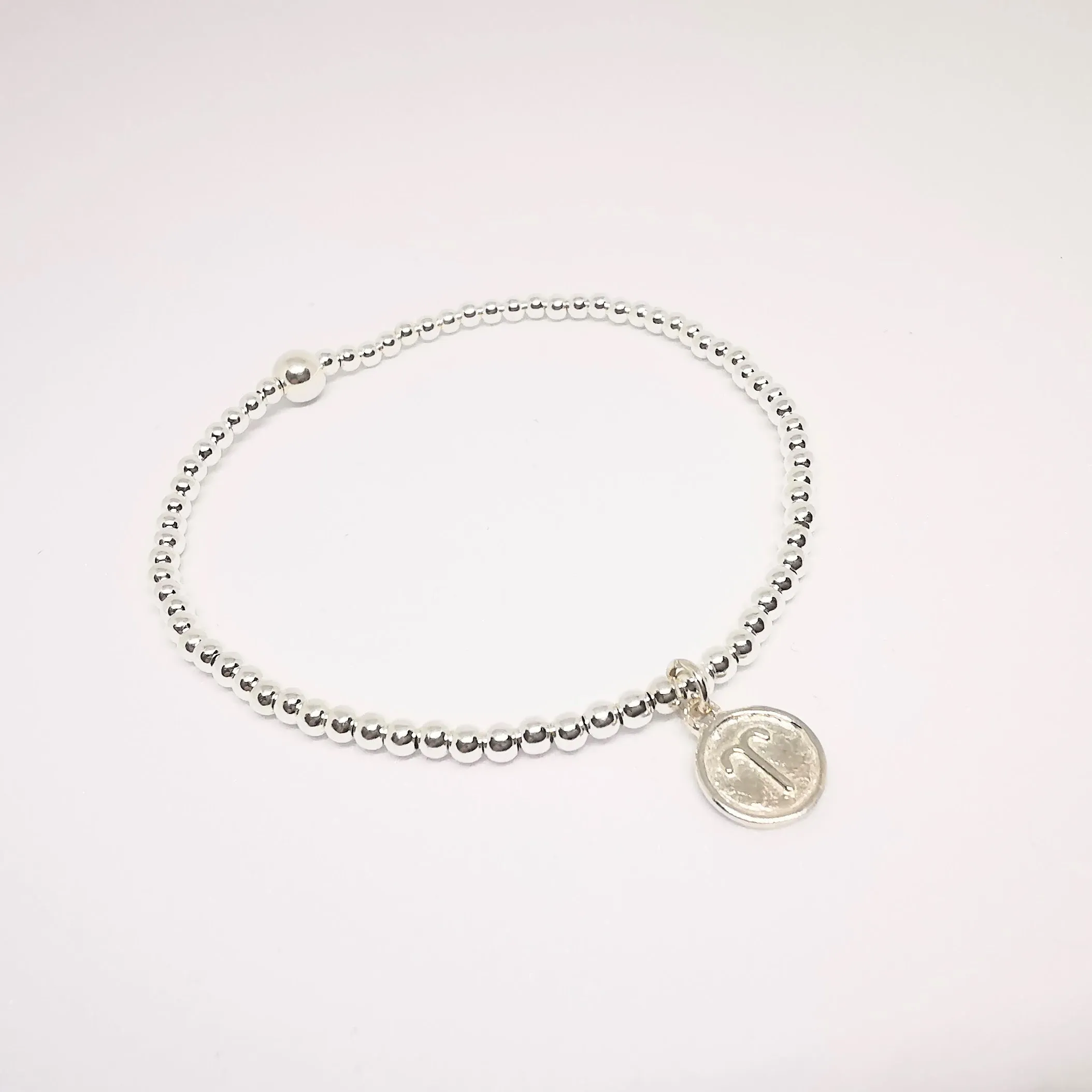 ARIES Silver Beaded Bracelet