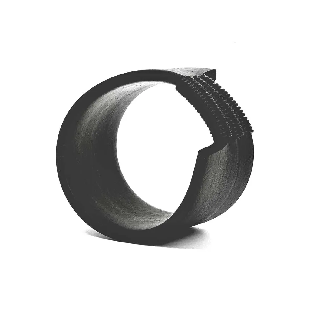 asymmetrical rubber oh bangle