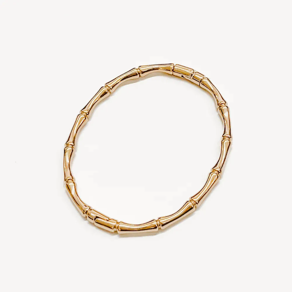 Bamboo Bangle Gold Bracelet