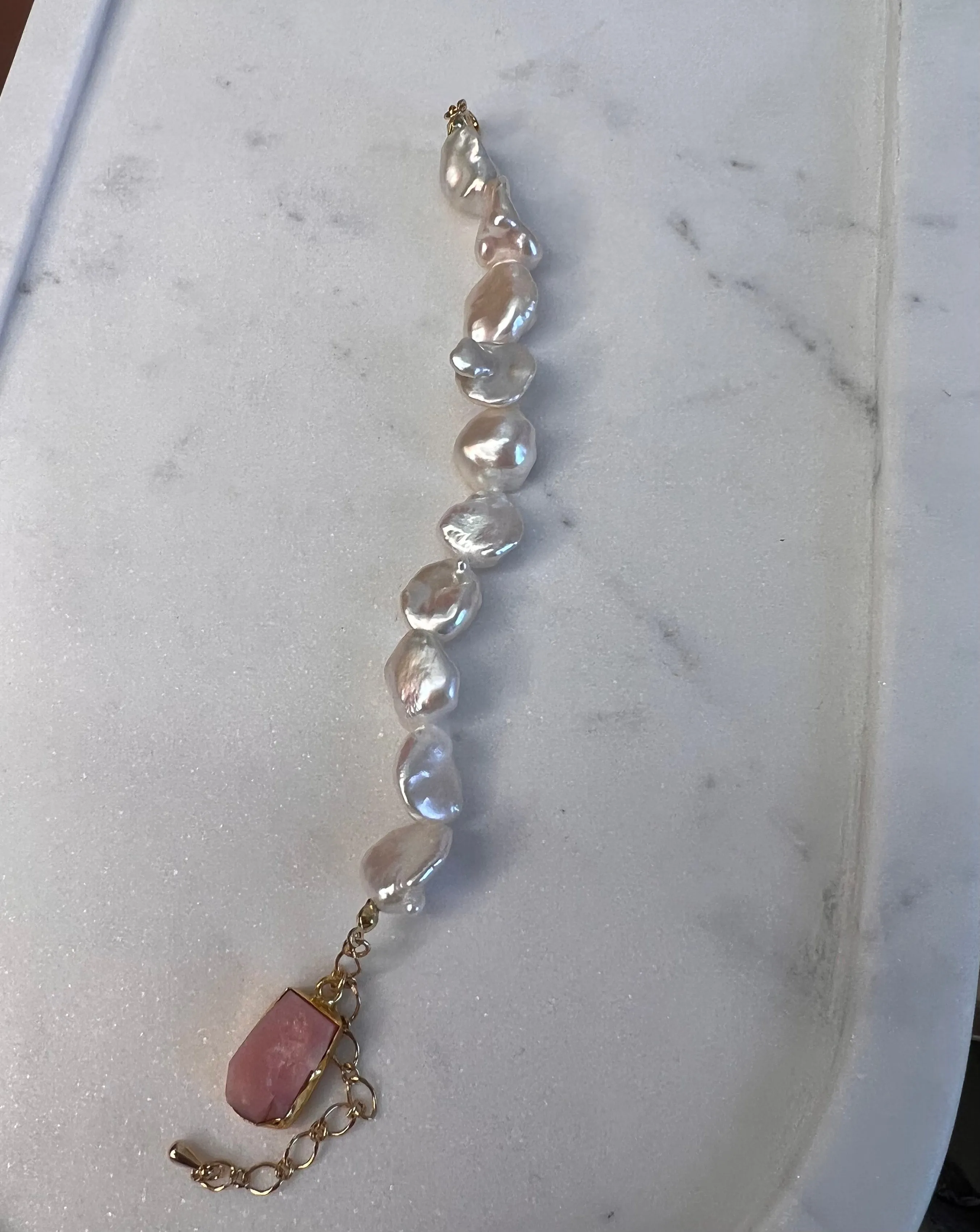 Baroque Pearl cuff bracelet