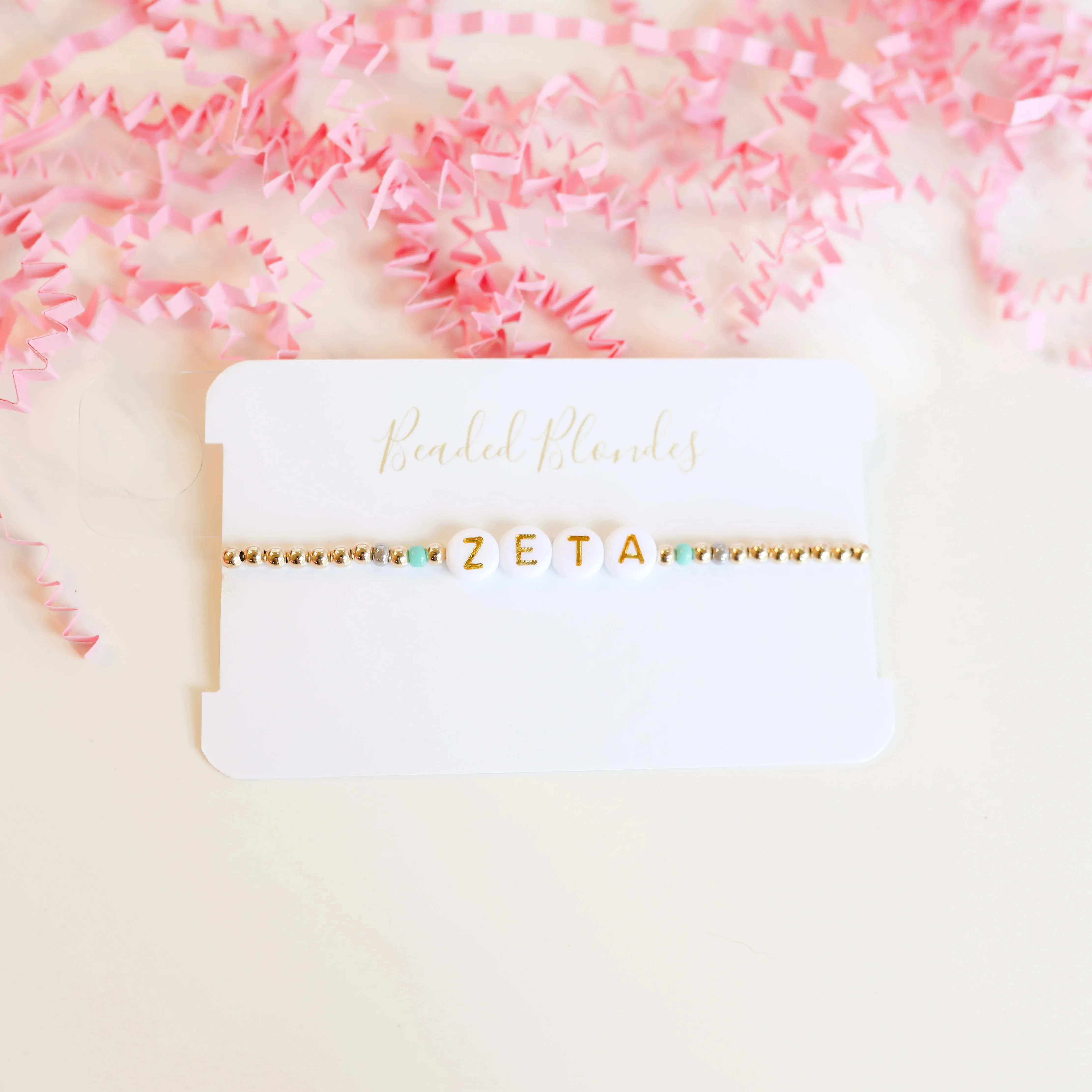 Beaded Blondes | Zeta Color Sorority Bracelet