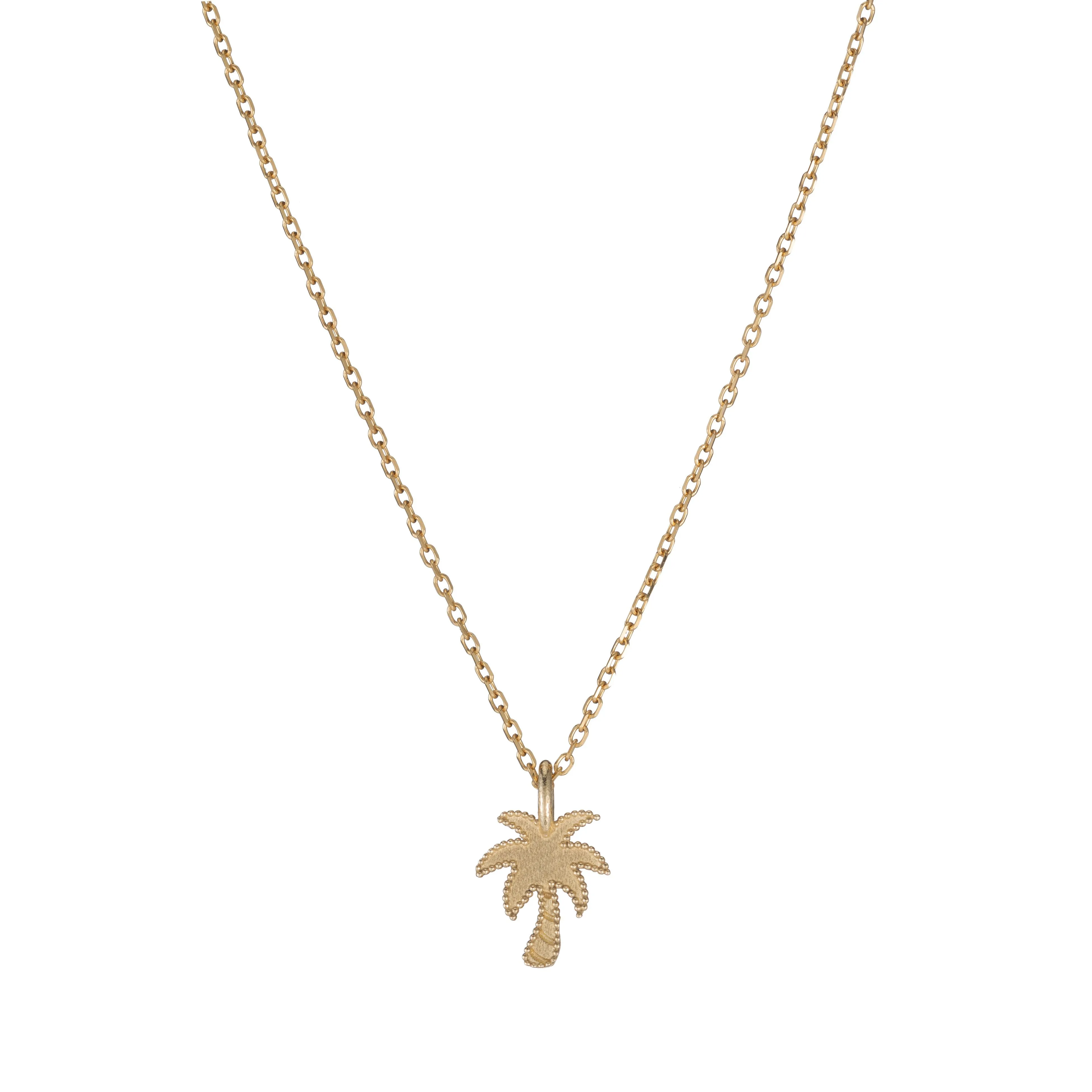 Beaded Palm Tree Necklace (ready to ship option)*