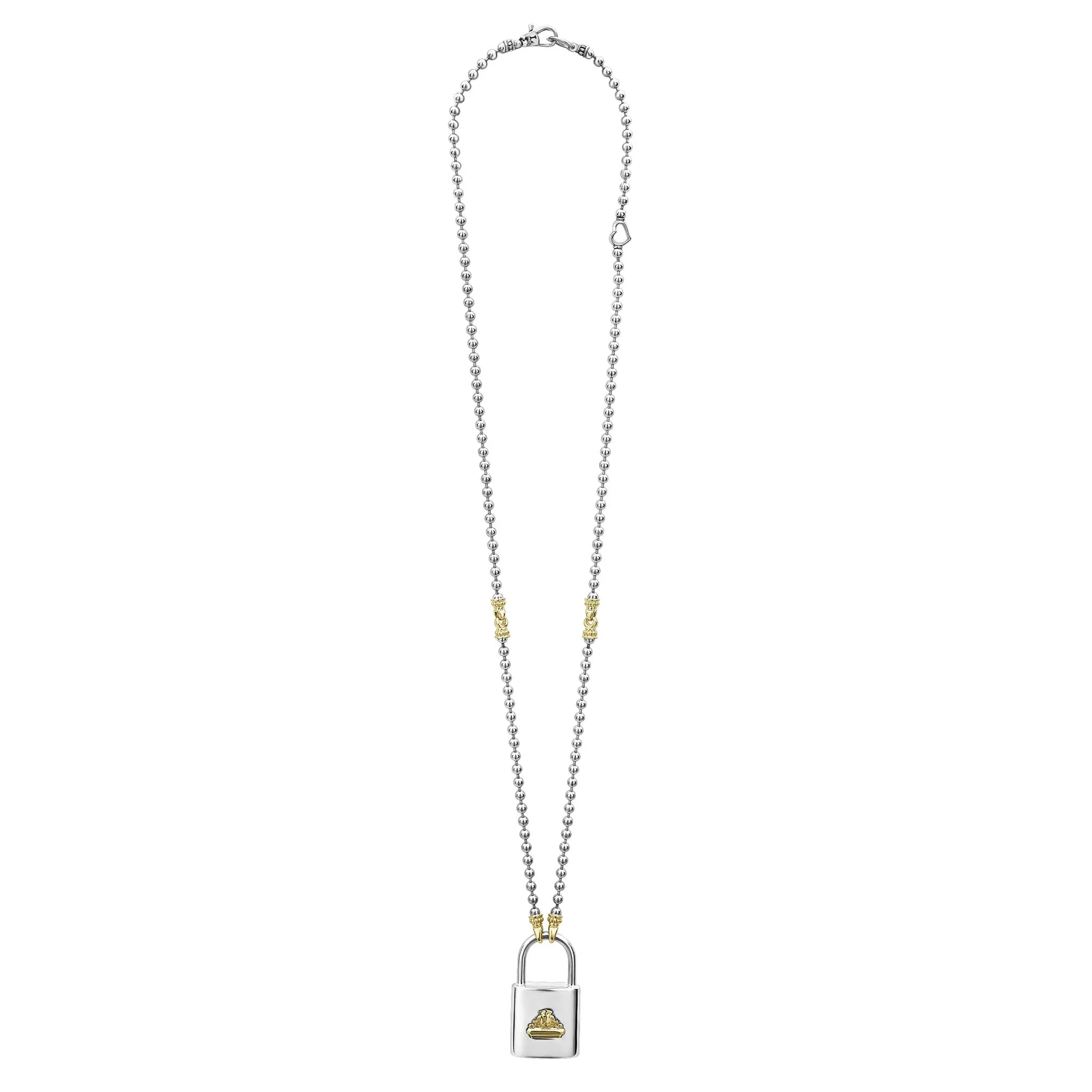 Beloved Large Two-Tone Lock Necklace