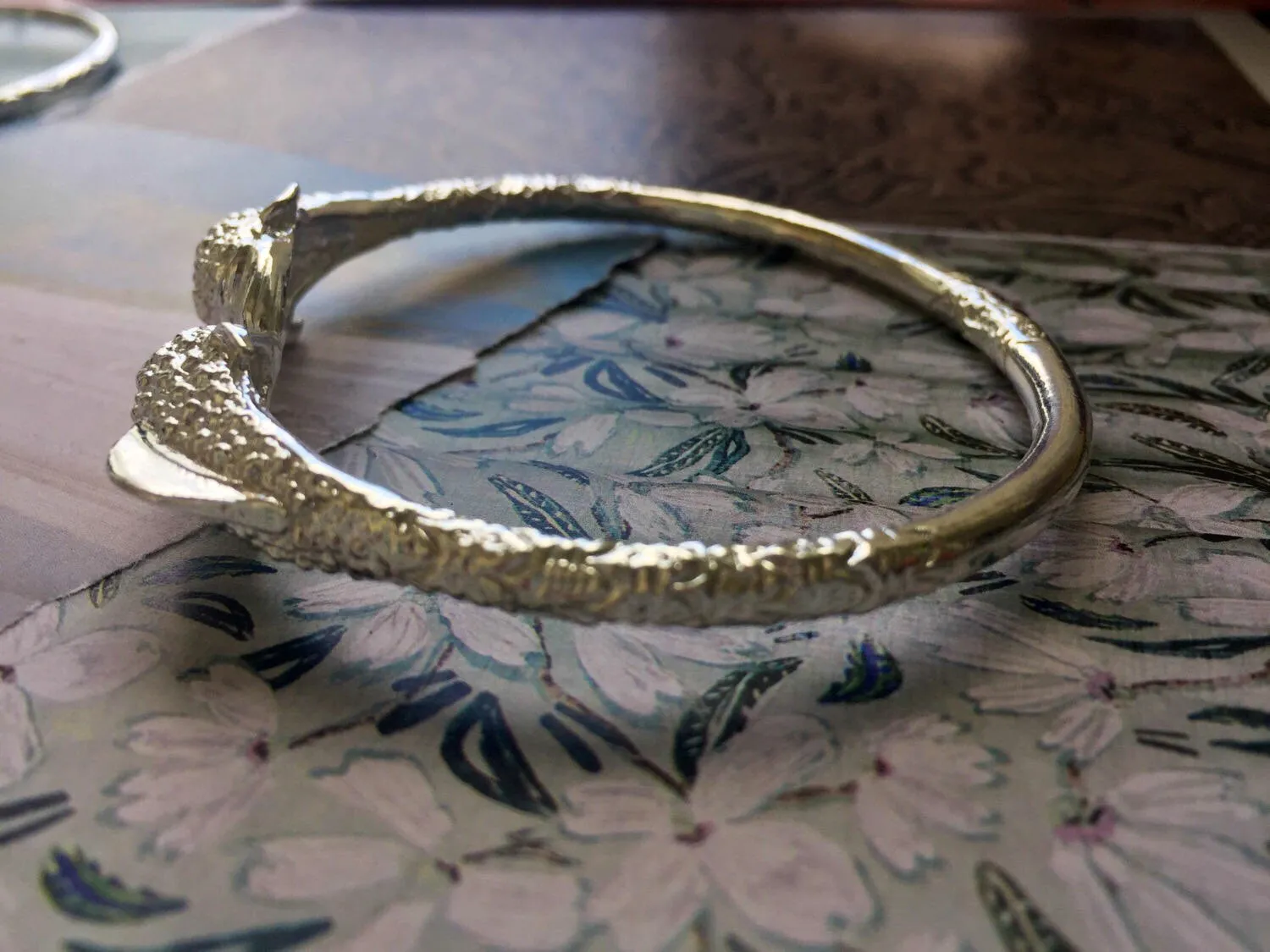 Better Jewelry Dolphin .925 Sterling Silver West Indian Bangle , 1 piece