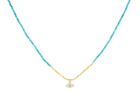 BIA TURQUOISE EVIL EYE NECKLACE