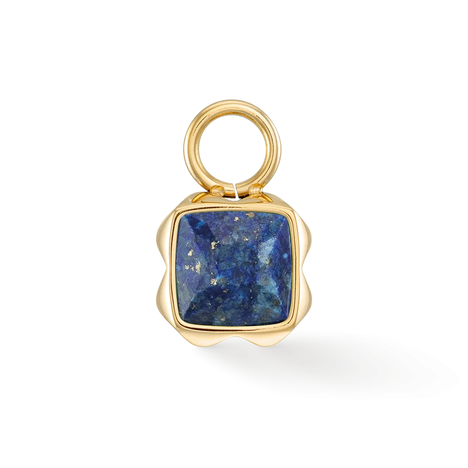 Birthstone September Charm Lapis Lazuli Gold