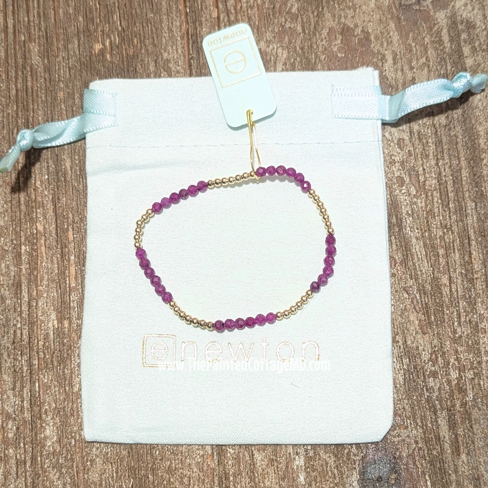 Blissful Pattern 2.5mm Bracelet - Ruby