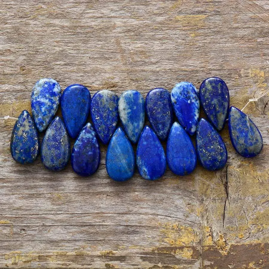 Blue Echo Lapis Teardrop Earrings