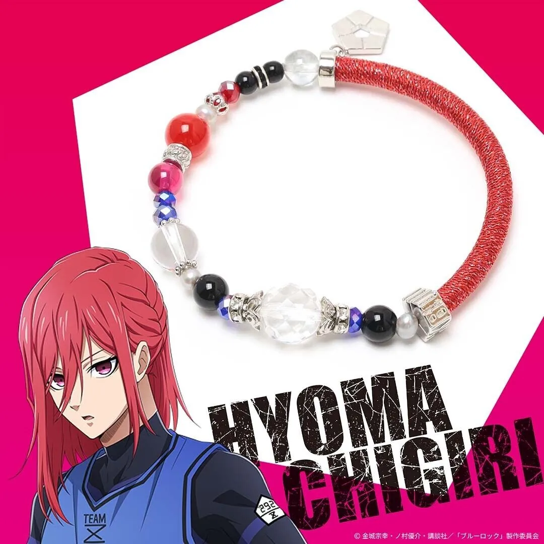 Blue Lock Hyoma Chigiri Wind Cord Bracelet Jewelry Japan Limited