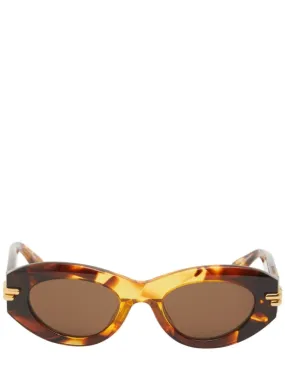 Bottega Veneta   BV1322S Mitre acetate oval sunglasses 