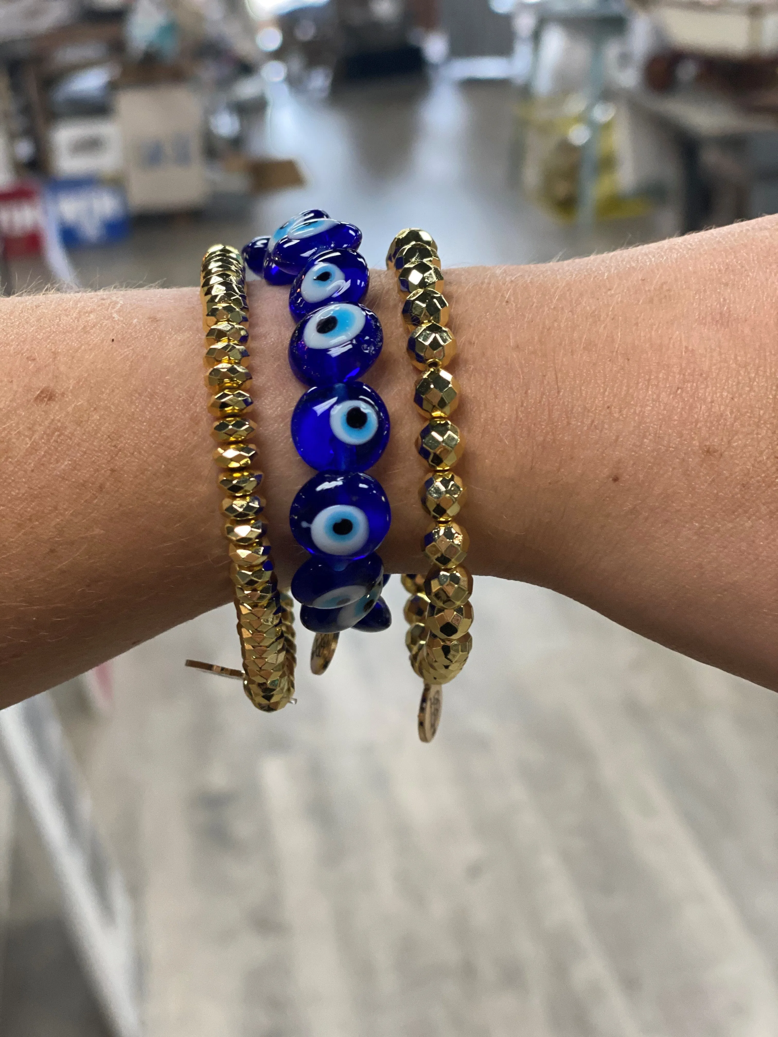 Bourbon & Boweties The Evil Eye Stretchy Stack