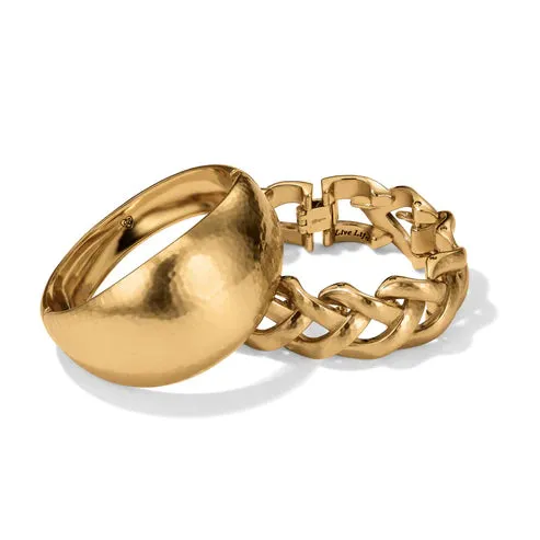 Brighton | Versailles Collonade Hinged Bangle Bracelet in Gold Tone