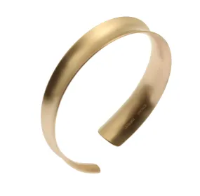 Brushed Bronze Anticlastic Bangle Bracelet