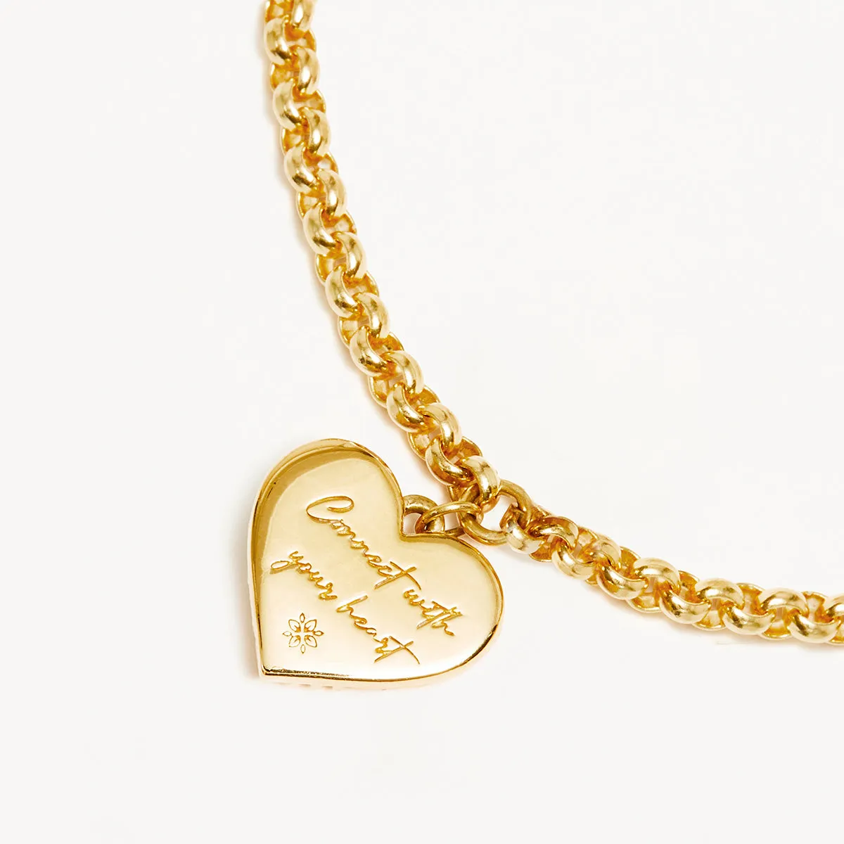 By Charlotte Connect With Your Heart Bracelet, Gold