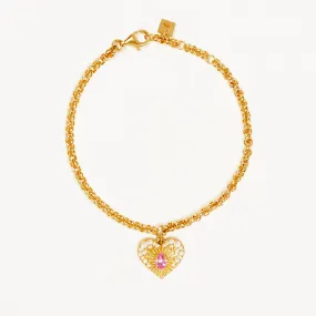 By Charlotte Connect With Your Heart Bracelet, Gold