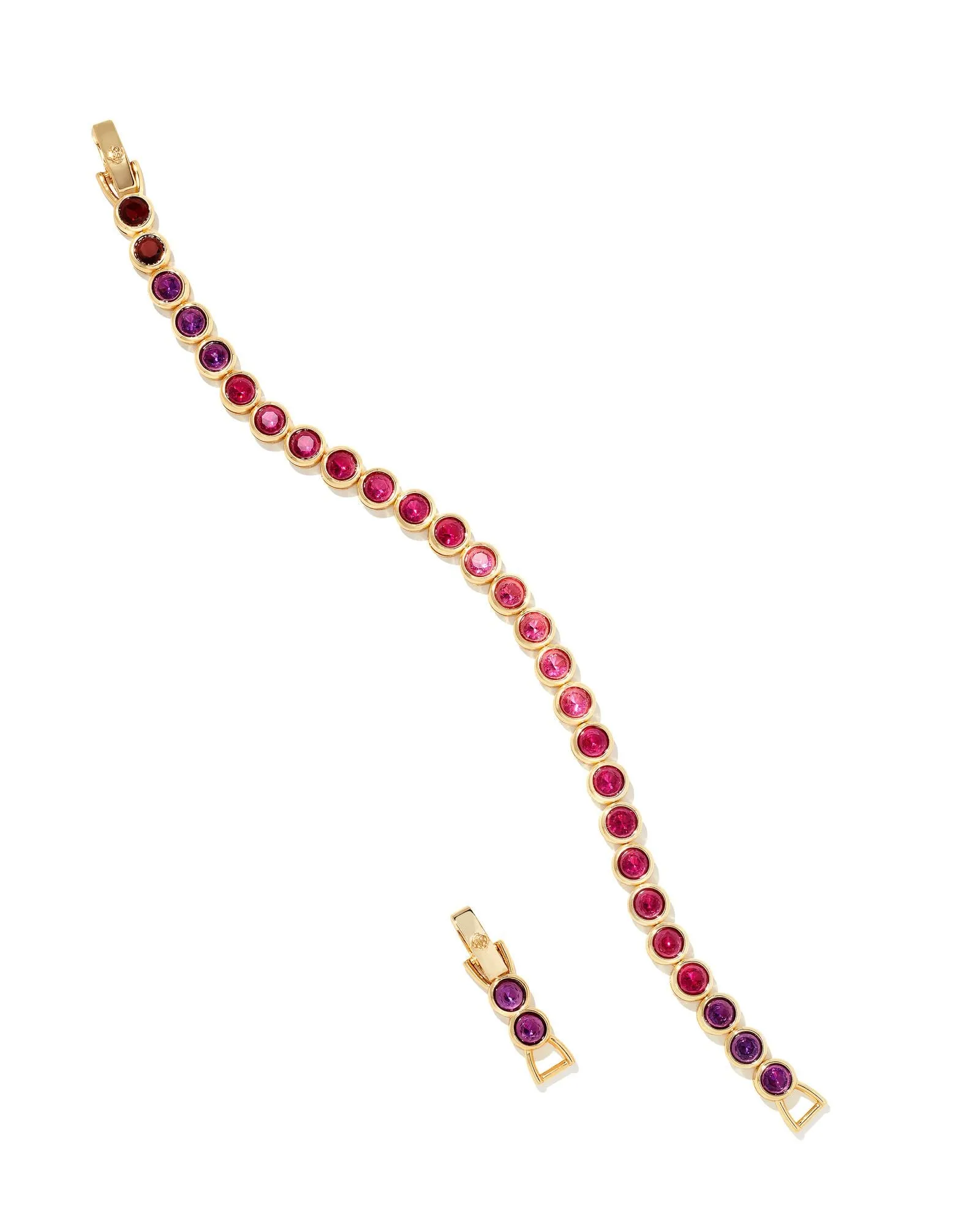 Carmen Tennis Bracelet In Gold Ruby Mix